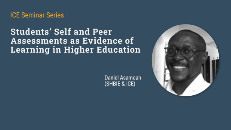 Read more about the article Seminar on Students’ Self and Peer Assessments